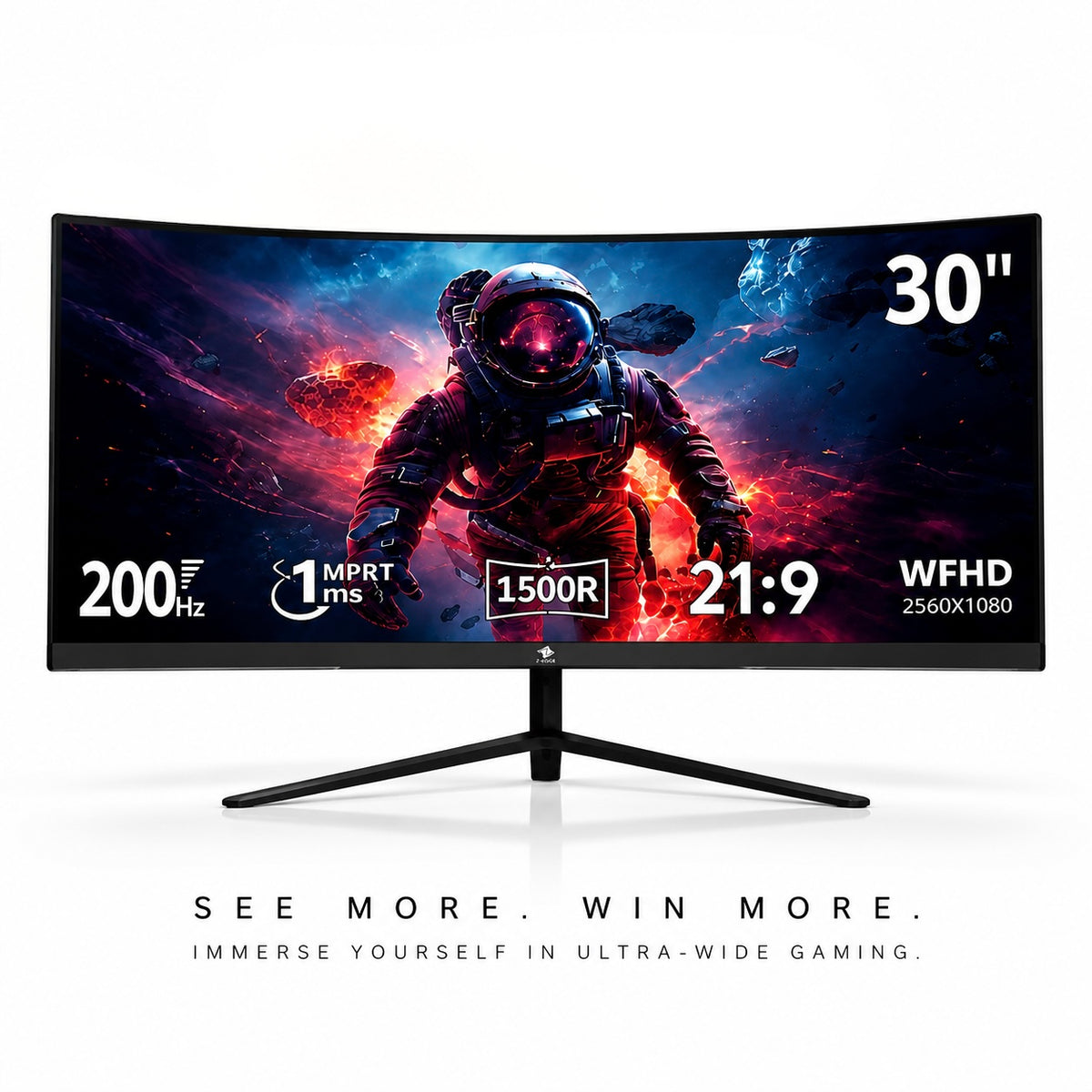 30″ UltraWide Curved Gaming Monitor – 200Hz 1ms WFHD