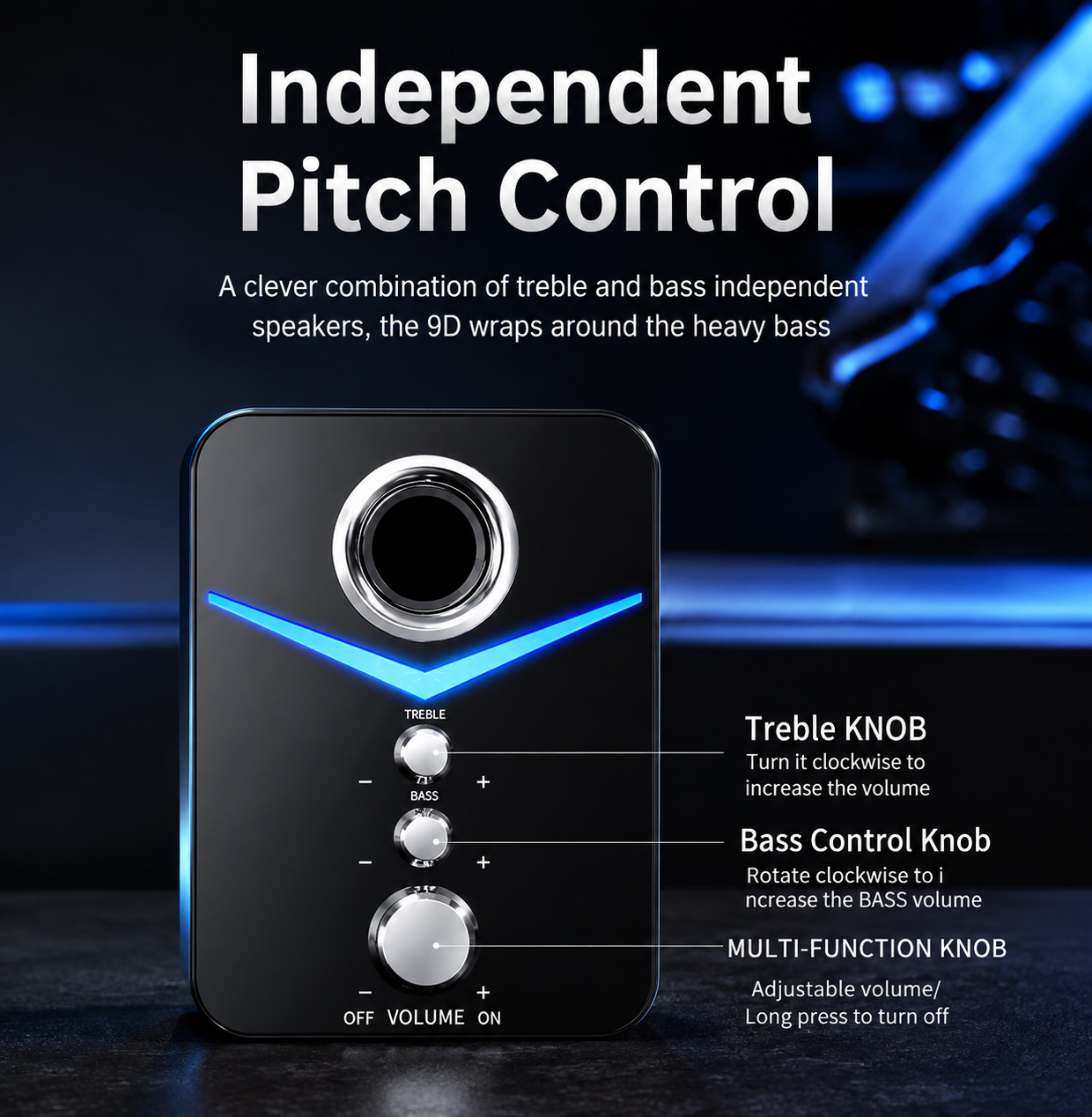 RGB Gaming Speaker System with Subwoofer