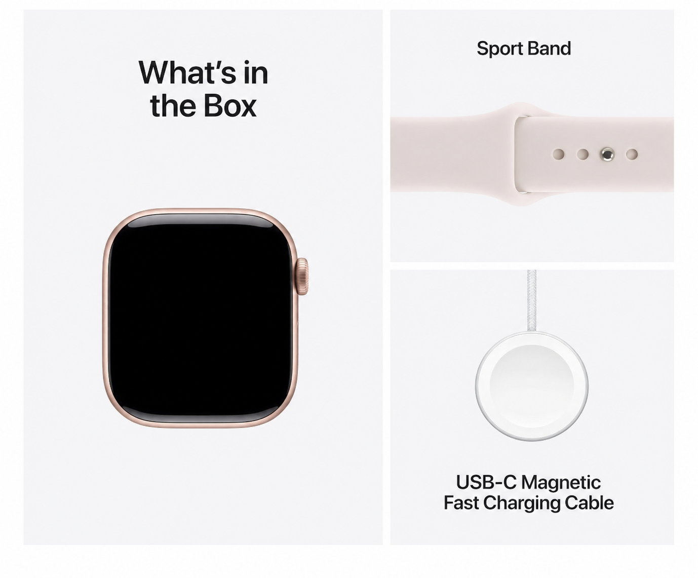 Apple Watch Series 11 [GPS 42mm] Smartwatch , Water Resistant Light Blush Sport Band - S/M