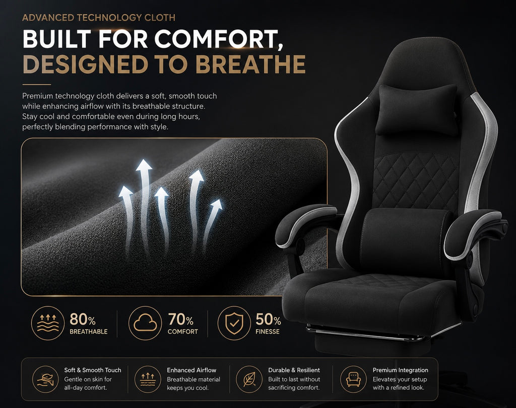 Ergonomic Gaming Chair – High-Back Reclining Office Chair