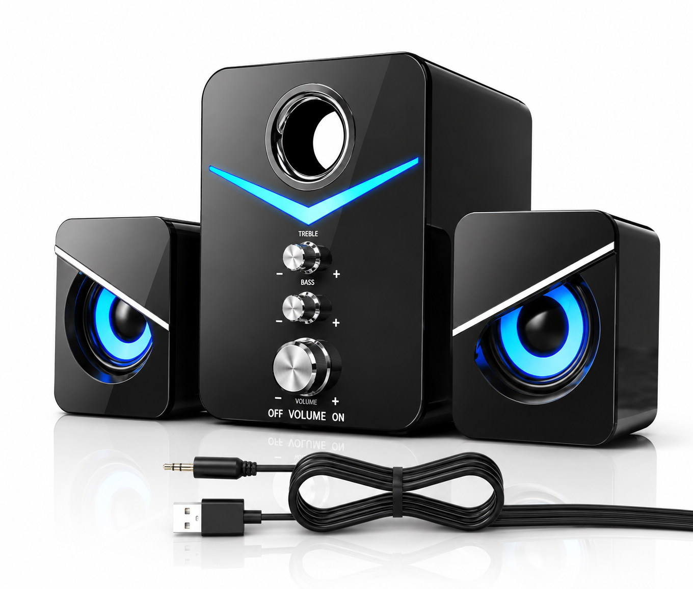RGB Gaming Speaker System with Subwoofer