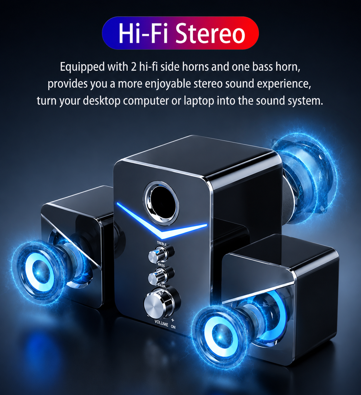 RGB Gaming Speaker System with Subwoofer