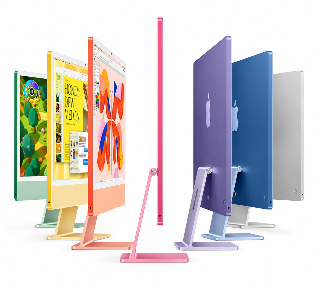 Apple 2024 iMac All-in-One Desktop Computer with M4 chip with 8-core CPU and 8-core GPU: Built for Apple Intelligence, 24-inch Retina Display, 16GB Unified Memory
